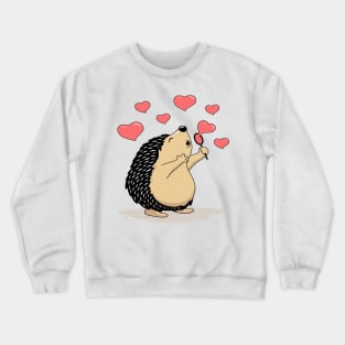 Cute Hedgehog T-Shirt Crewneck Sweatshirt